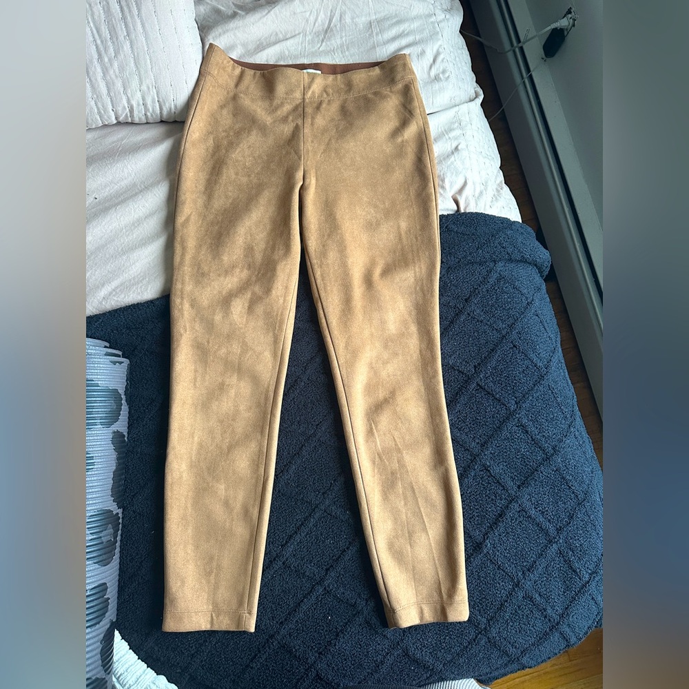 Suede pants